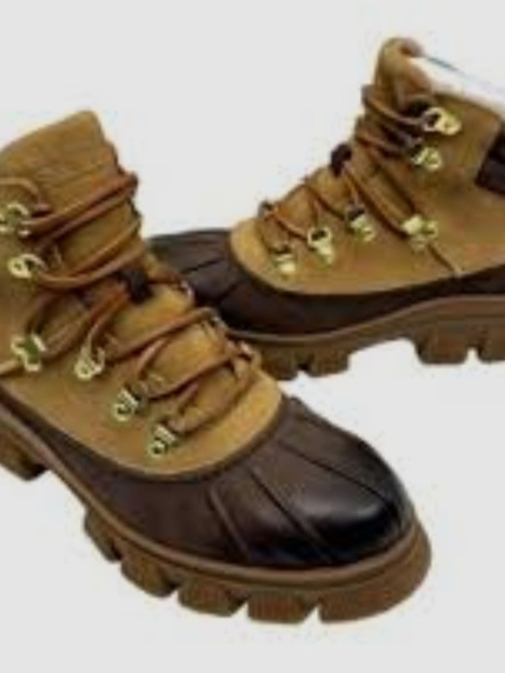 Womens SPERRY  Two-Tone Brown Waterproof Hiking Boots